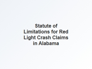 Red Light Crash Claims in Alabama